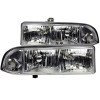 ANZO 1998-2005 Chevrolet S-10 Crystal Headlights Chrome thumbnail 9