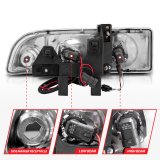 ANZO 1998-2005 Chevrolet S-10 Projector Headlights w/ Halo Black thumbnail 9