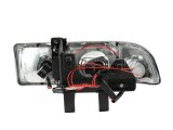 ANZO 1998-2005 Chevrolet S-10 Projector Headlights w/ Halo Chrome thumbnail 7