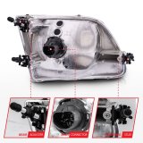 ANZO 1997-2003 Ford F-150 Crystal Headlights Chrome thumbnail 8