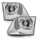 ANZO 1997-2003 Ford F-150 Crystal Headlights Chrome thumbnail 9