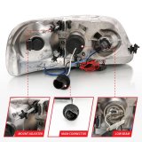 ANZO 1997.5-2003 Ford F-150 Projector Headlights w/ Halo and LED Chrome 1pc thumbnail 9