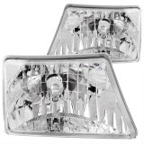 ANZO 1998-2000 Ford Ranger Crystal Headlights Chrome thumbnail 1