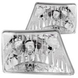 ANZO 1998-2000 Ford Ranger Crystal Headlights Chrome thumbnail 5