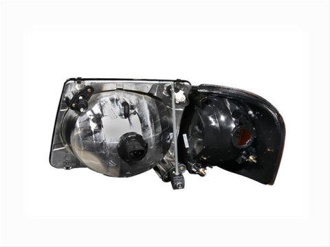 ANZO 2001-2005 Ford Explorer Crystal Headlights Black thumbnail 1