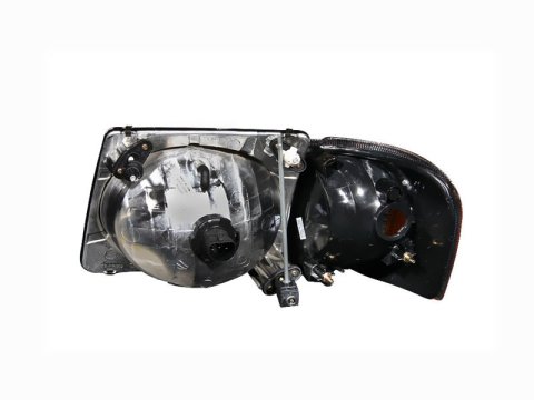 ANZO 2001-2005 Ford Explorer Crystal Headlights Black thumbnail 4