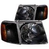 ANZO 2001-2005 Ford Explorer Crystal Headlights Black thumbnail 6