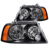 ANZO 2003-2006 Lincoln Navigator Crystal Headlights Black thumbnail 5