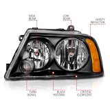 ANZO 2003-2006 Lincoln Navigator Crystal Headlights Black thumbnail 8