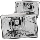 ANZO 1993-1998 Jeep Grand Cherokee Crystal Headlights Chrome thumbnail 1