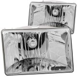 ANZO 1993-1998 Jeep Grand Cherokee Crystal Headlights Chrome thumbnail 5