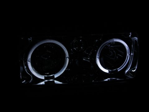ANZO 1991-1994 Toyota Land Cruiser Crystal Headlights w/ Halo Chrome thumbnail 6
