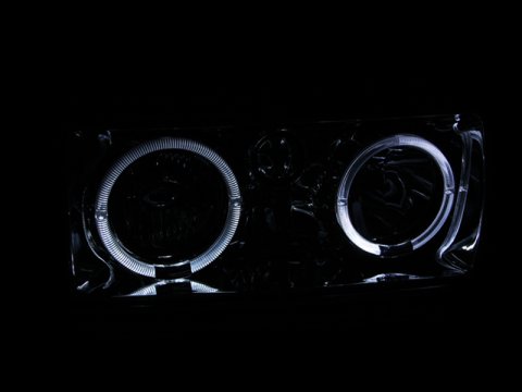 ANZO 1991-1994 Toyota Land Cruiser Crystal Headlights w/ Halo Chrome thumbnail 7