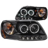 ANZO 1997-2003 Ford F-150 Projector Headlights w/ Halo Black (CCFL) thumbnail 1