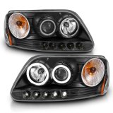 ANZO 1997-2003 Ford F-150 Projector Headlights w/ Halo Black (CCFL) thumbnail 7
