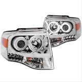ANZO 2007-2014 Ford Expedition Projector Headlights Chrome thumbnail 3
