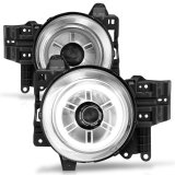 ANZO 2007-2013 Toyota Fj Cruiser Projector Headlights w/ Halo Chrome thumbnail 5