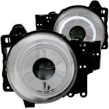 ANZO 2007-2013 Toyota Fj Cruiser Projector Headlights w/ Halo Chrome thumbnail 8