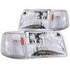 ANZO 1993-1997 Ford Ranger Crystal Headlights Chrome w/ Corner Lights 2pc thumbnail 8
