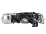 ANZO 1999-2002 Chevrolet Silverado 1500 Crystal Headlights Black thumbnail 8