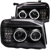 ANZO 2001-2004 Nissan Frontier Projector Headlights w/ Halo Black (CCFL) thumbnail 4