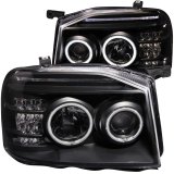 ANZO 2001-2004 Nissan Frontier Projector Headlights w/ Halo Black (CCFL) thumbnail 6