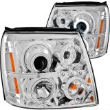 ANZO 2003-2006 Cadillac Escalade Projector Headlights w/ Halo Chrome (CCFL) (HID Compatible) thumbnail 1