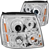 ANZO 2003-2006 Cadillac Escalade Projector Headlights w/ Halo Chrome (CCFL) (HID Compatible) thumbnail 4
