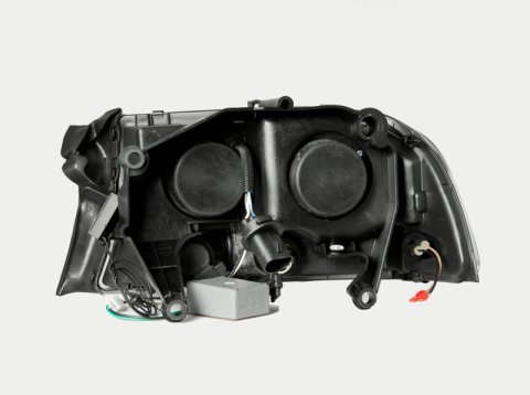 ANZO 1997-2004 Dodge Dakota Projector Headlights w/ Halo Black 1 pc thumbnail 7