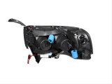 ANZO 1994-2001 Dodge Ram Projector Headlights w/ Halo Chrome thumbnail 1