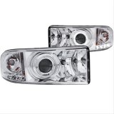 ANZO 1994-2001 Dodge Ram Projector Headlights w/ Halo Chrome thumbnail 3