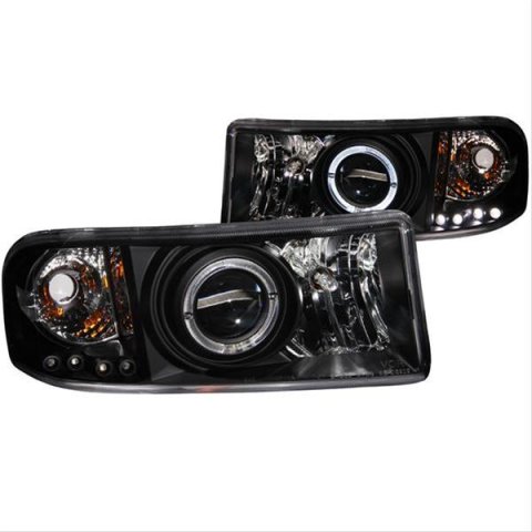 ANZO 1994-2001 Dodge Ram Projector Headlights w/ Halo Black thumbnail 3