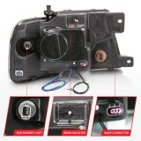 ANZO 2004-2008 Ford F-150 Projector Headlights w/ Halo and LED Black G2 thumbnail 8