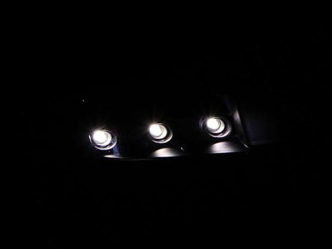 ANZO 1994-2001 Dodge Ram Crystal Headlights Black w/ LED thumbnail 1
