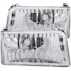 ANZO 1992-1996 Ford F-150 Crystal Headlights Chrome thumbnail 8