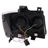 ANZO 2007-2013 Chevrolet Avalanche Projector Headlights w/ U-Bar Black thumbnail 2