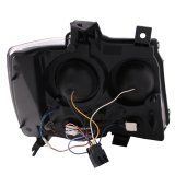ANZO 2007-2013 Chevrolet Avalanche Projector Headlights w/ U-Bar Black thumbnail 9