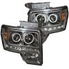 ANZO 2009-2014 Ford F-150 Projector Headlights w/ Halo Black (CCFL) G2 thumbnail 8