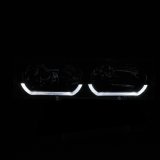 ANZO 1988-1998 Chevrolet C1500 Crystal Headlights Chrome w/ Low - Brow thumbnail 9