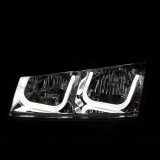 ANZO 2003-2006 Chevrolet Silverado 1500 Projector Headlights w/ U-Bar Chrome thumbnail 7