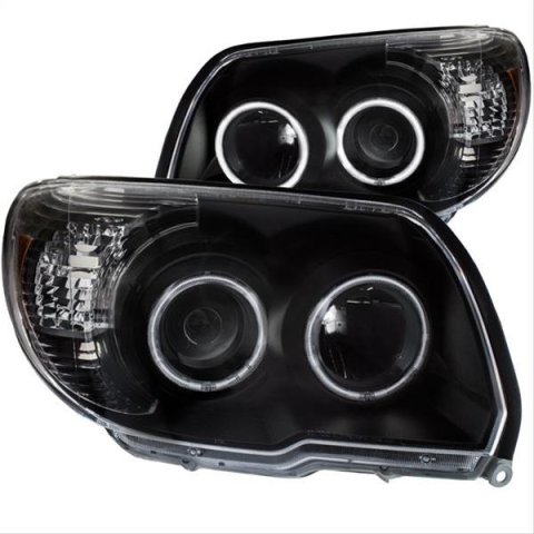 ANZO 2006-2009 Toyota 4Runner Projector Headlights w/ Halo Black thumbnail 1
