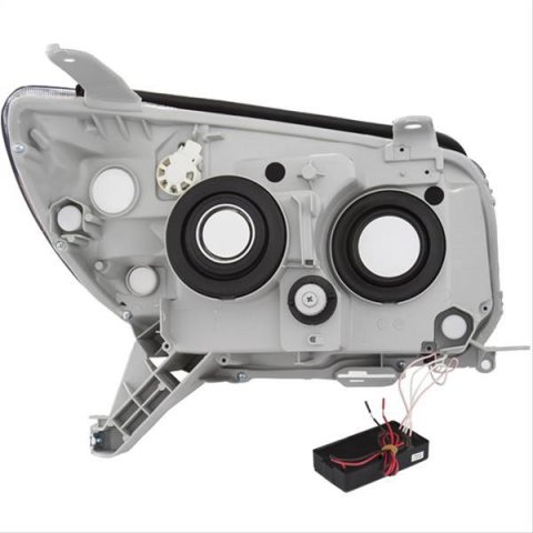 ANZO 2006-2009 Toyota 4Runner Projector Headlights w/ Halo Black thumbnail 2