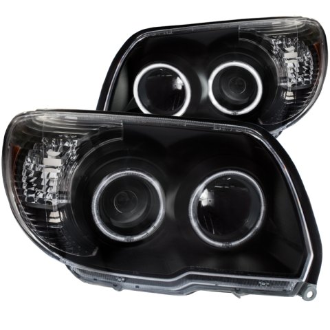 ANZO 2006-2009 Toyota 4Runner Projector Headlights w/ Halo Black thumbnail 4