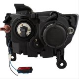 ANZO 2014-2015 Jeep Grand Cherokee Projector Headlights w/ Plank Style Design Black thumbnail 2