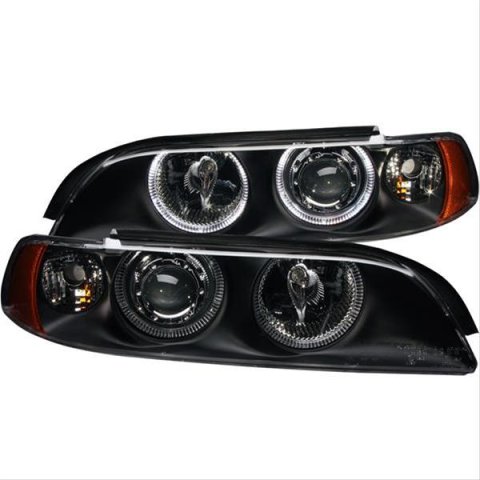 ANZO 1997-2001 BMW 5 Series Projector Headlights w/ Halo Black thumbnail 1