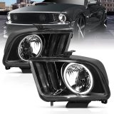 ANZO 2005-2009 Ford Mustang Crystal Headlights w/ Halo Black (CCFL) thumbnail 8
