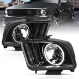 ANZO 2005-2009 Ford Mustang Crystal Headlights w/ Halo Black (CCFL) thumbnail 9