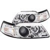 ANZO 1999-2004 Ford Mustang Projector Headlights Chrome thumbnail 8