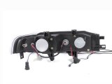 ANZO 1990-1993 Honda Accord Projector Headlights w/ Halo Black 1pc thumbnail 6