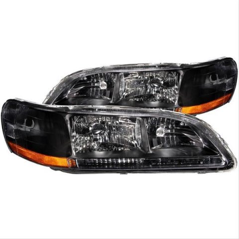 ANZO 1998-2002 Honda Accord Crystal Headlights Black thumbnail 2